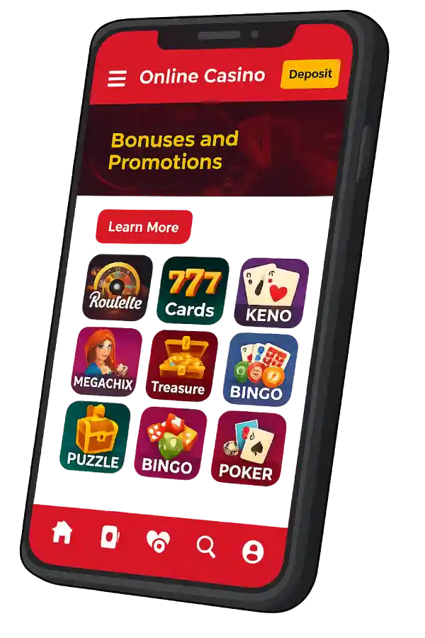 BetOnRed mobile casino site on smartphone screen
